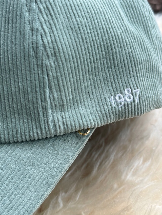 （original）コーデュロイCAP （ビーズストラップ取り外し可能）