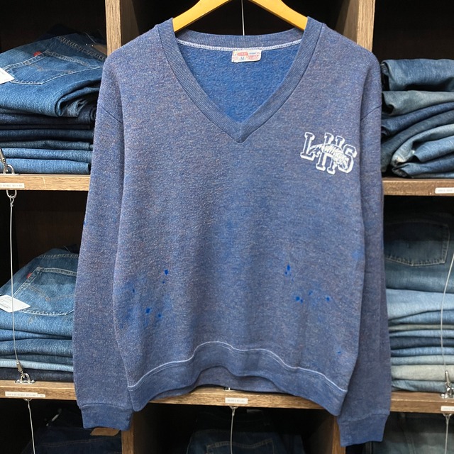 1970s CHAMPION V-NECK SWEATER "LHS"