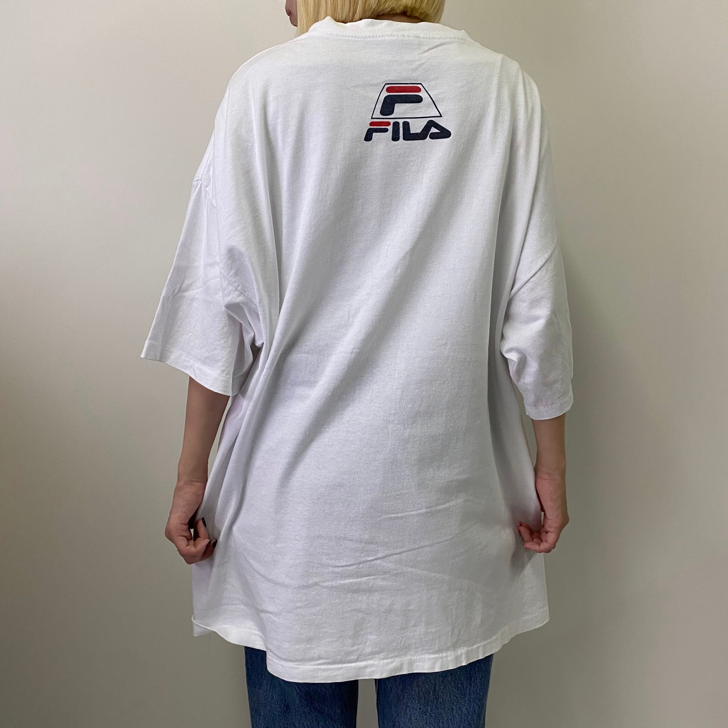 ビッグサイズ 90年代 USA製 FILA フィラ ロゴプリントTシャツ ...