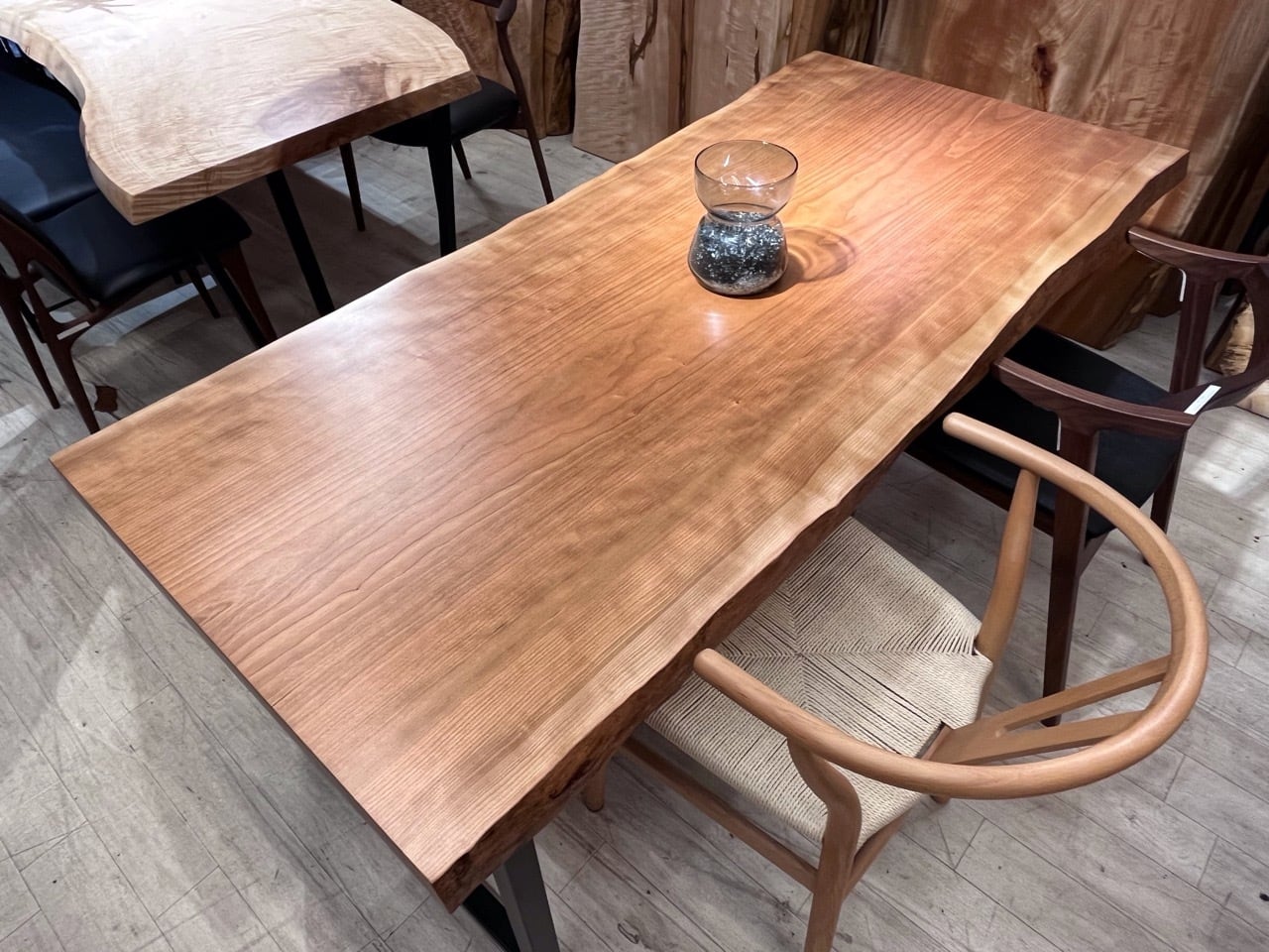 ブラックチェリー 一枚板 天板 一枚板 ｜ブラックチェリー No.0008