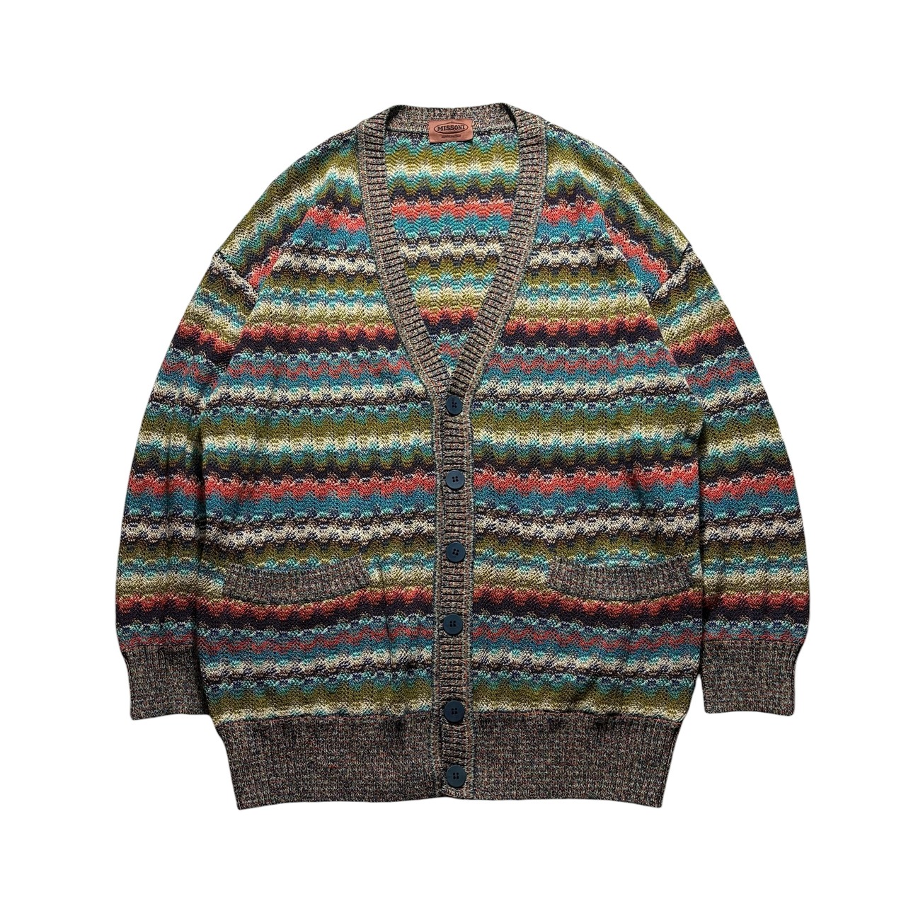 vintage MISSONI linen knit cardigan