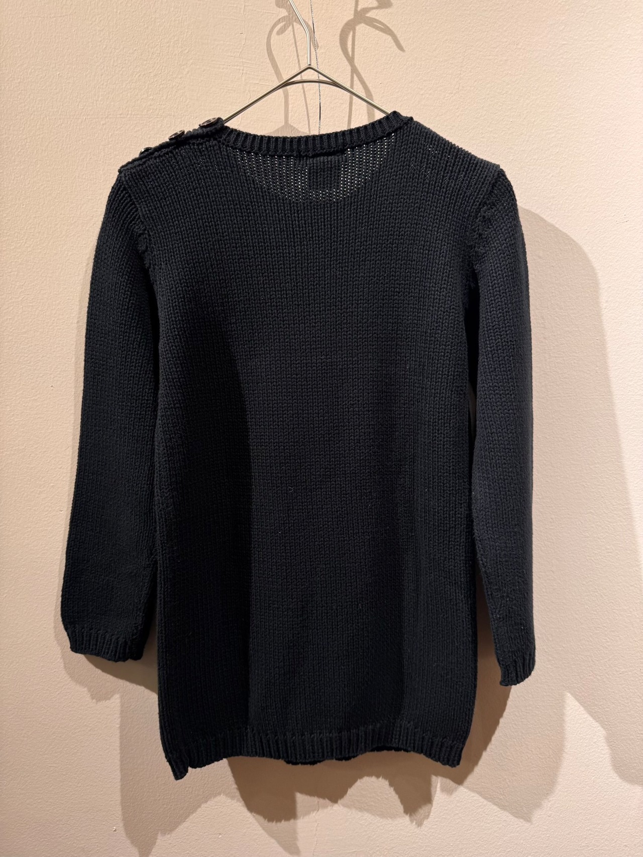 CLAUDIE PIERLOT Black Cotton Knit Sweater