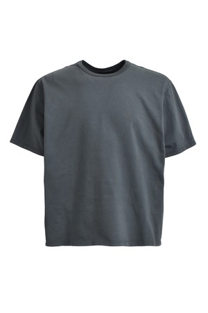 BREATH / newrich slim cropped tee black