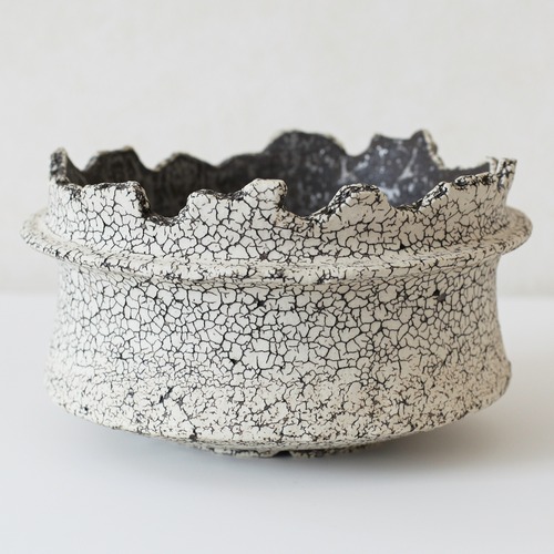 -罅化粧- Cylinder Pot(中根楽) ※Large No,002