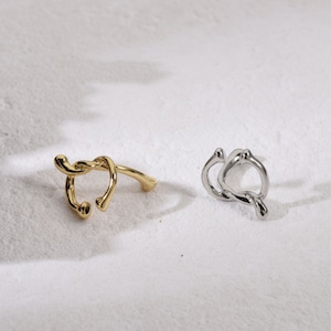 Twisted Design Ear Cuff 【gold/Silver】 T3415