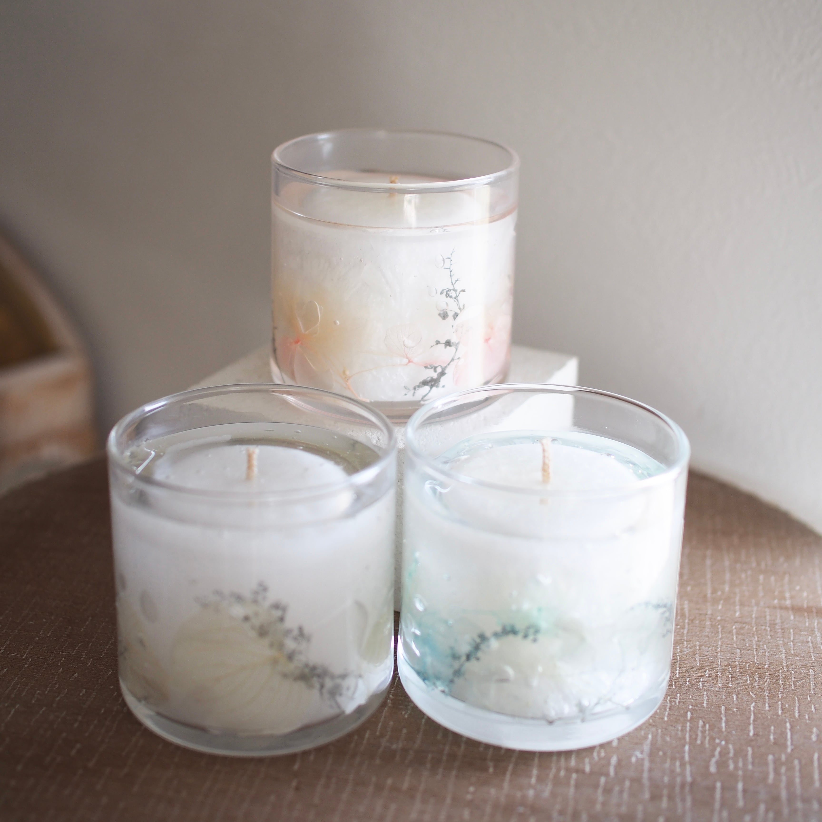 フラワーパームジェルキャンドル 1day workshop | namiu candle