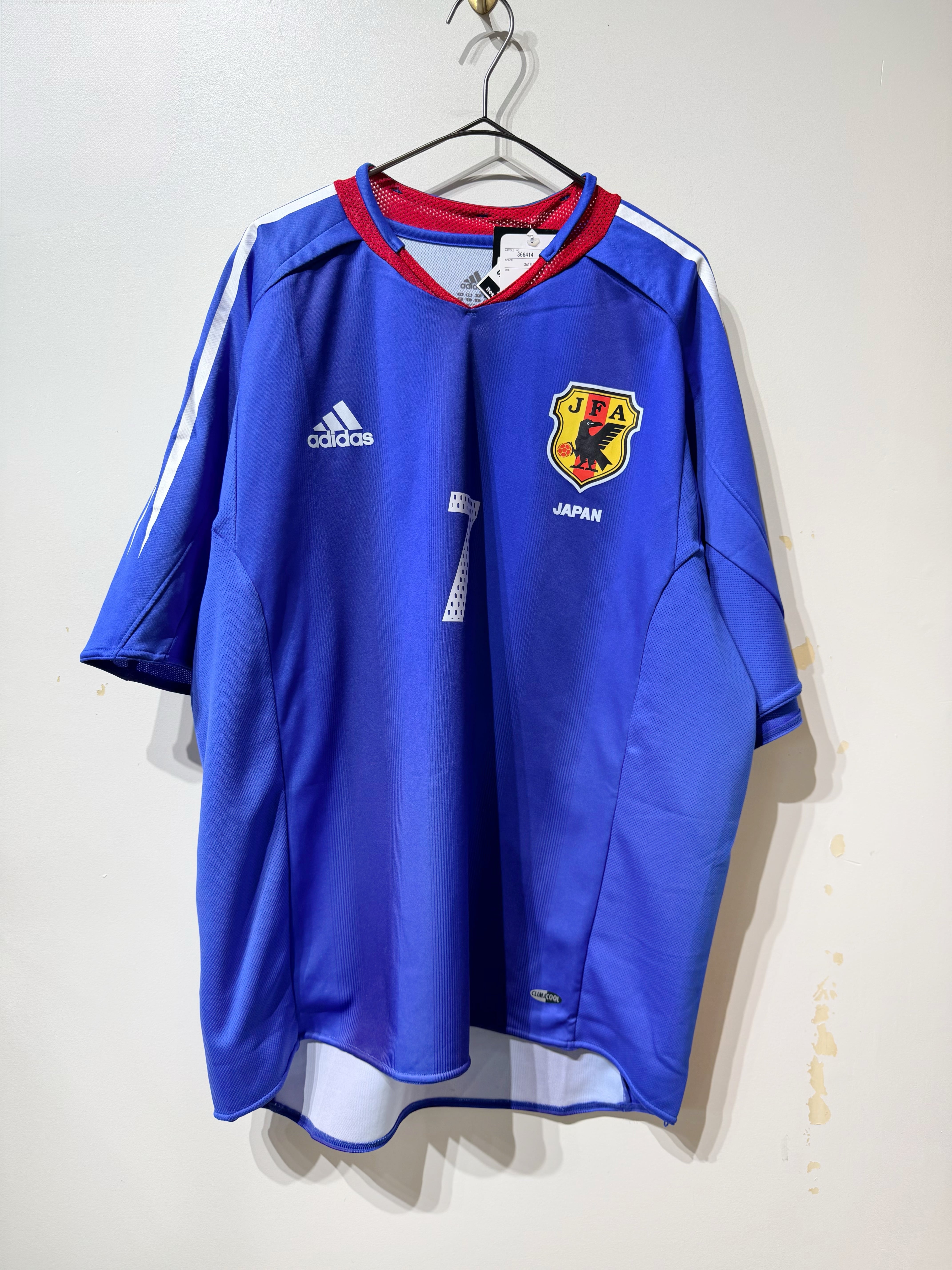 (CS2054)adidas replica SEKAINO NAKATA 「7」shirt Dead stock made in JAPAN