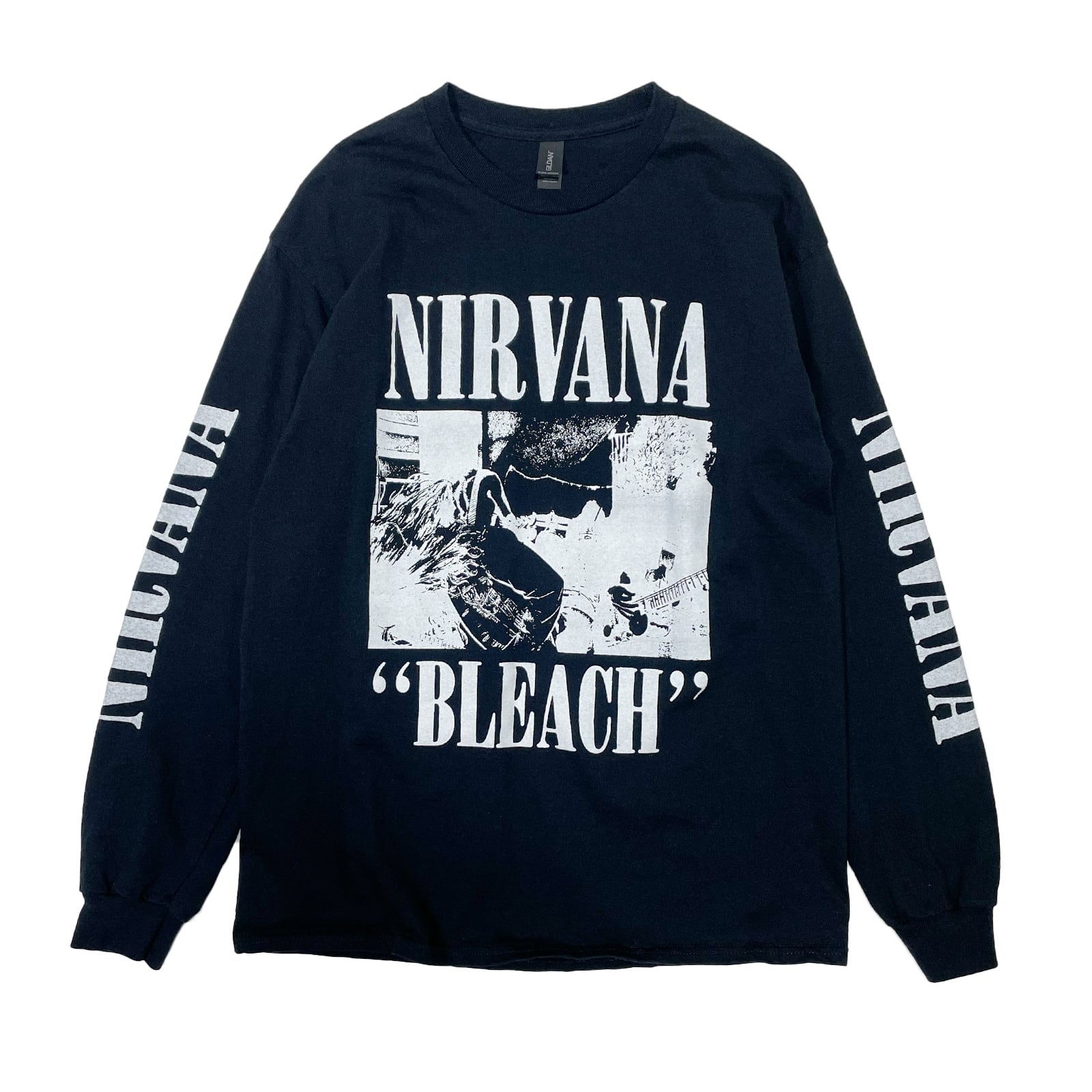 NIRVANA 「ニルヴァーナ」「BLEACH」 バンドTシャツ ロックTシャツ 袖