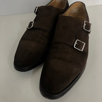 JOHN LOBB ジョンロブ ダブルモンクストラップシューズ ブラウン　7.0D　【表参道t05】 | ブランド古着Brooch powered  by BASE