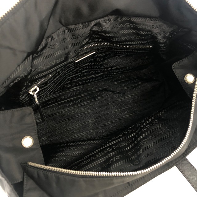 PRADA プラダ トライアングルロゴ ナイロン ハンドバッグ ブラック vintage ヴィンテージ オールド mhpjft