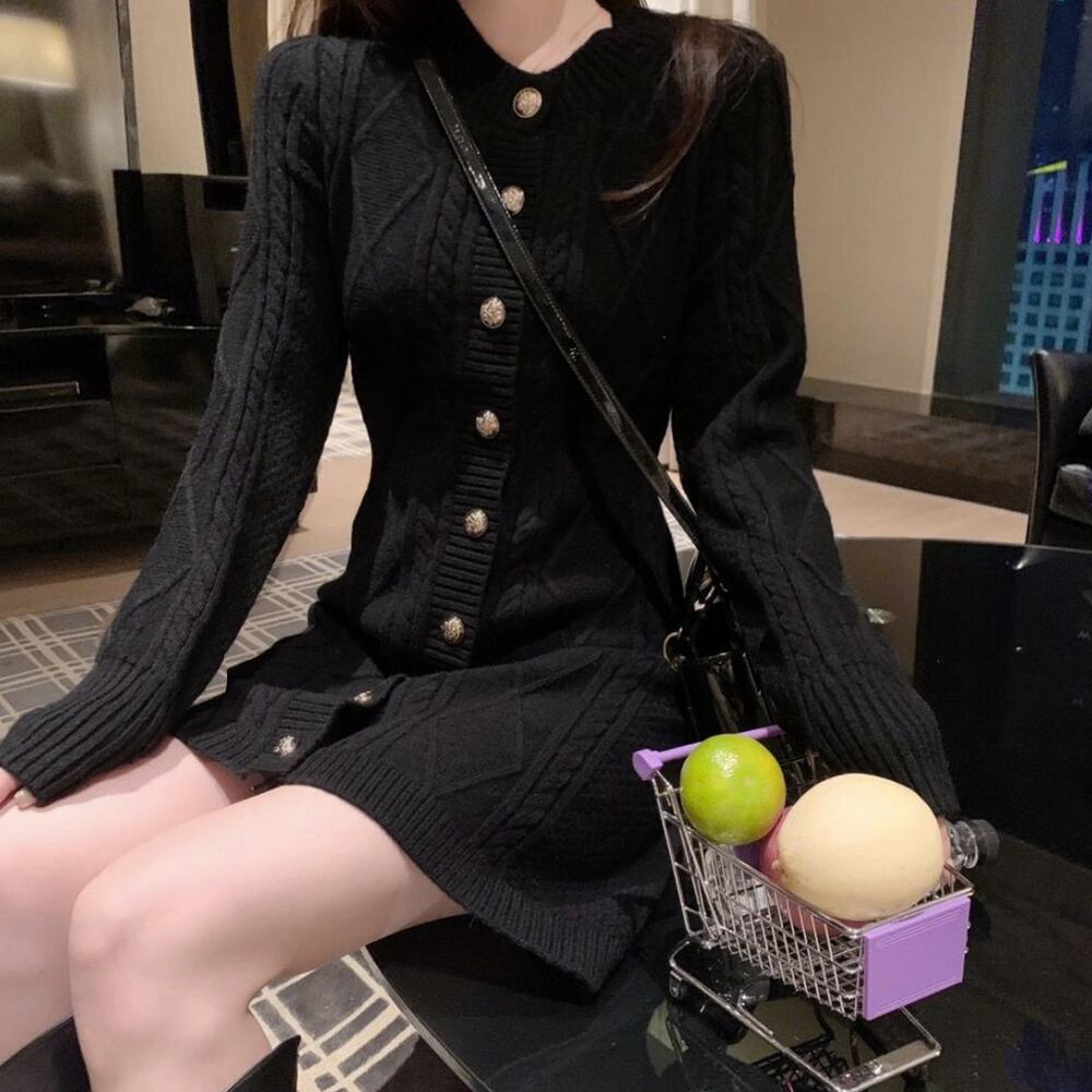 ケーブル編み ニット ミニワンピース 長袖 レディース 秋冬 韓国 ワンピース 大人 かわいい きれいめ ゆったり 柔らかい ニットカーディガン 2way 大人可愛い 大人女子