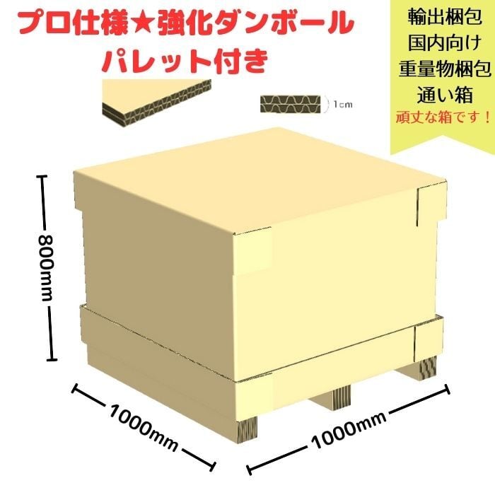 木箱 輸出梱包 セルフ梱包用 LVL 合板 木材 通い箱 国内向け 小ロット 精密機器 物流 木枠 [L2] 通販 