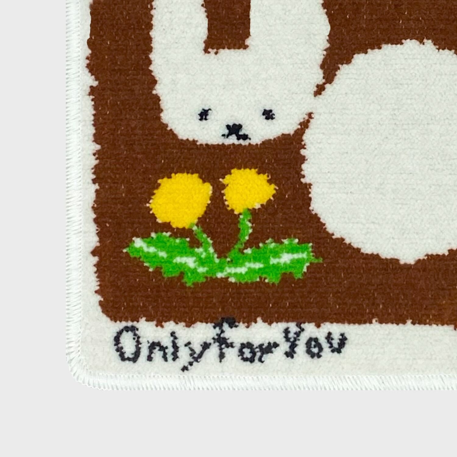 JIN KITAMURA】北村人 CHENILLE HANDKERCHIEF うさぎ シェニール織