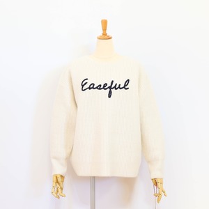 【Dignite collier(ディニテコリエ)　80256558】刺繍ロゴニット