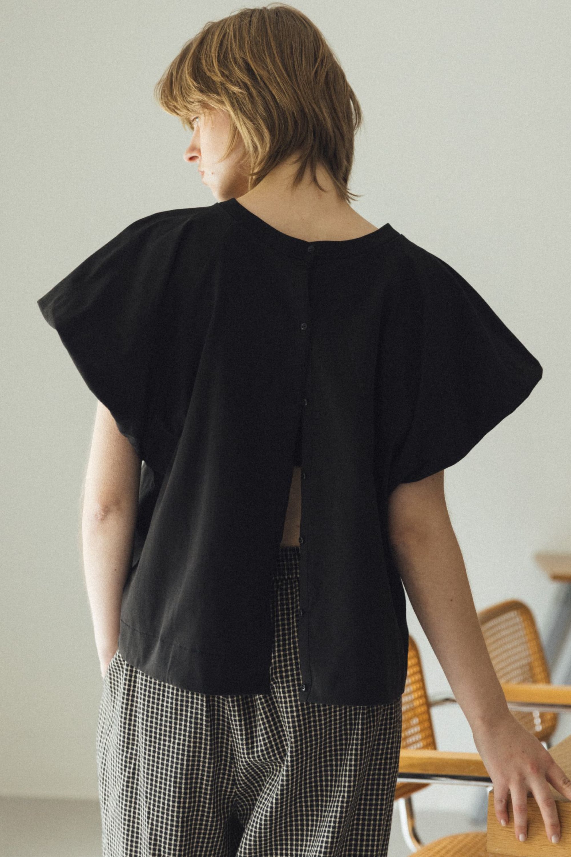 Hanes for WILLFULLY 2P BEEFY-T balloon sleeve tops 2Pヘインズ
