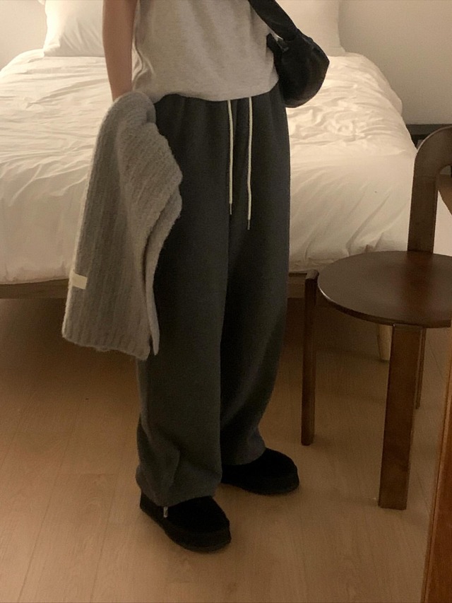 (予約)liter / Snow fleece 2way straight pants / 2color