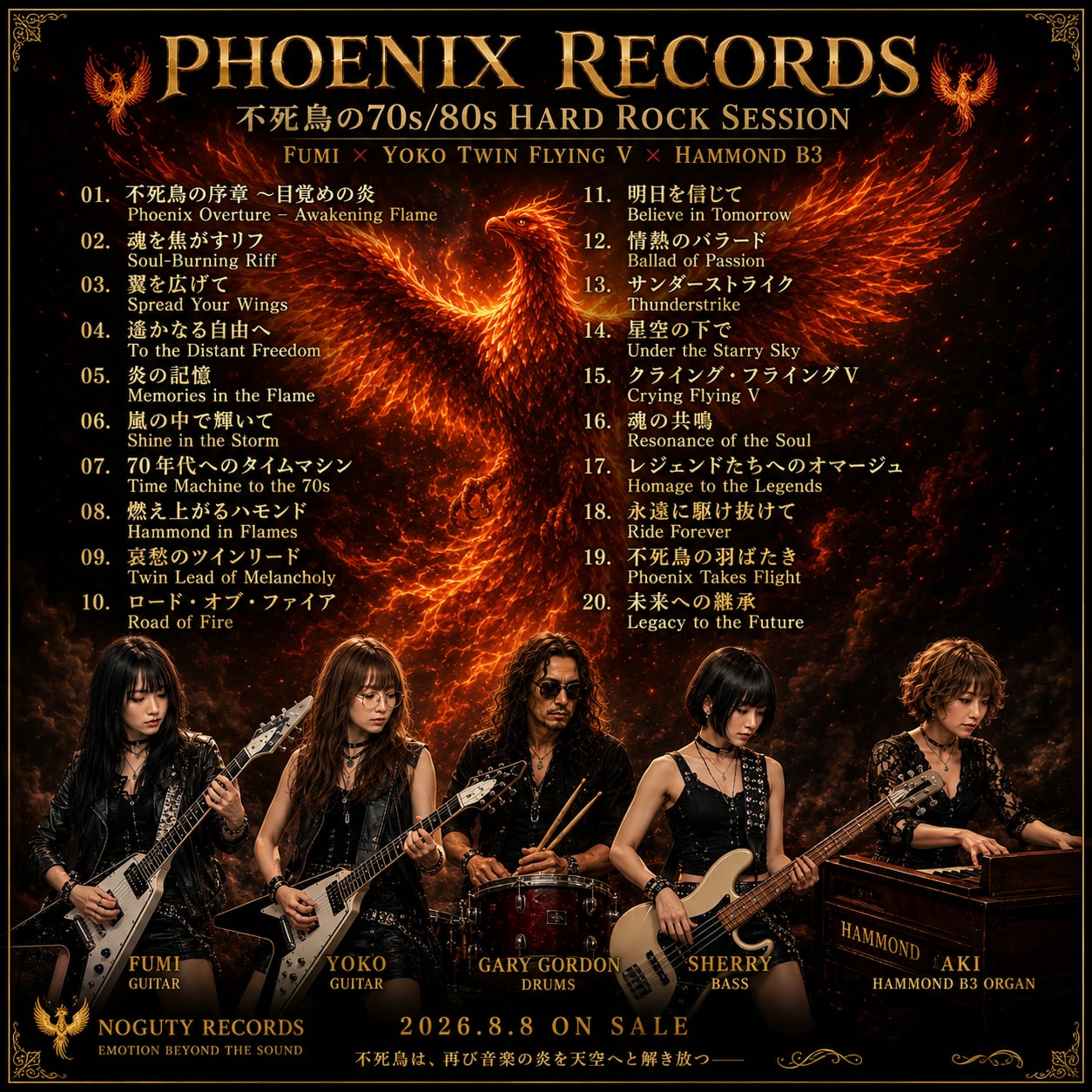 CD-R】不死鳥の70s/80s Hard Rock Session｜FUMI × YOKO Twin Flying V