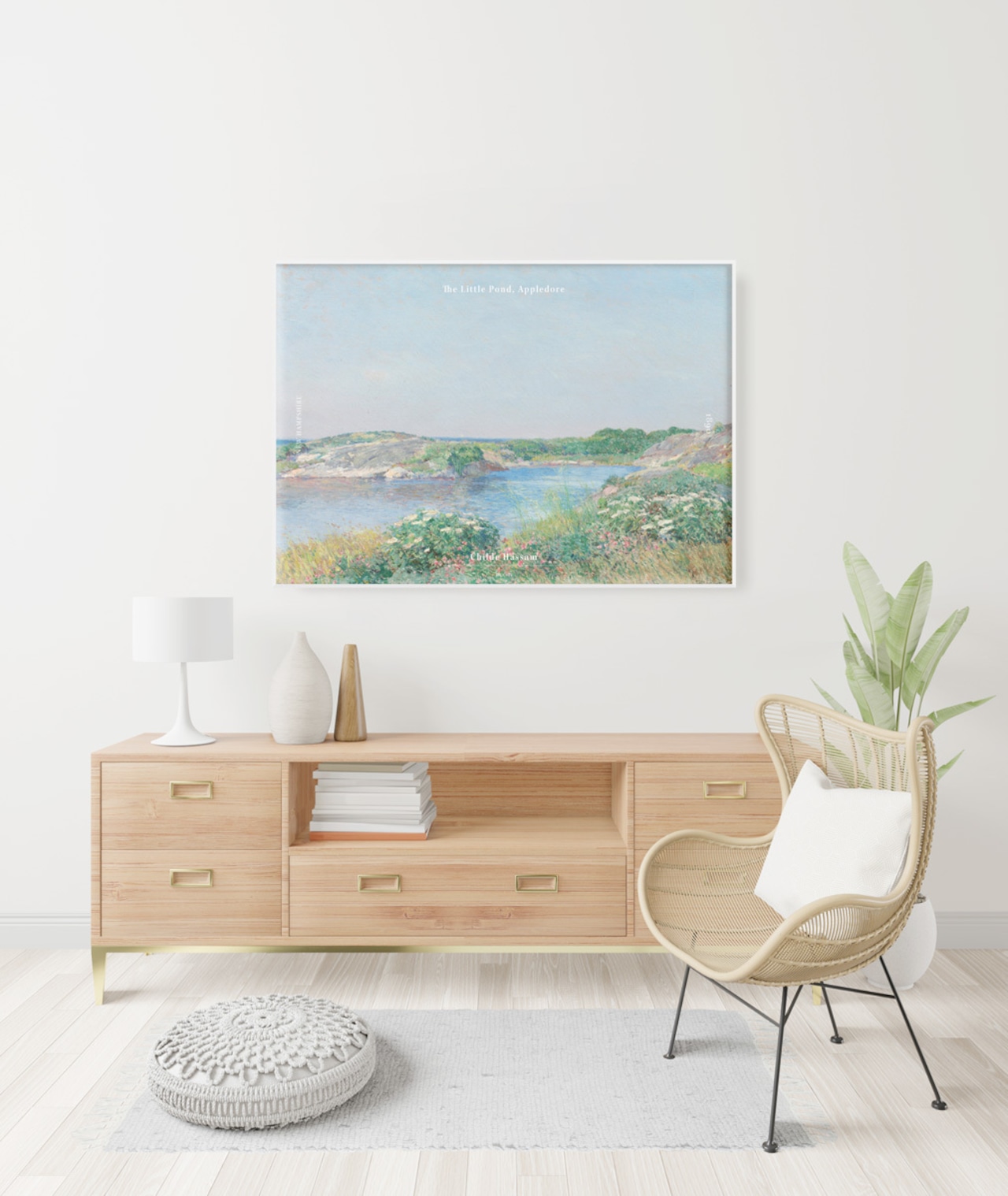 アップルドアの小さな池 | AP014 | 名画 アートポスター チャイルド・ハッサム 風景画 - 2