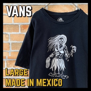 【VANS】スカル 黒Tシャツ アメリカ古着 メキシコ製