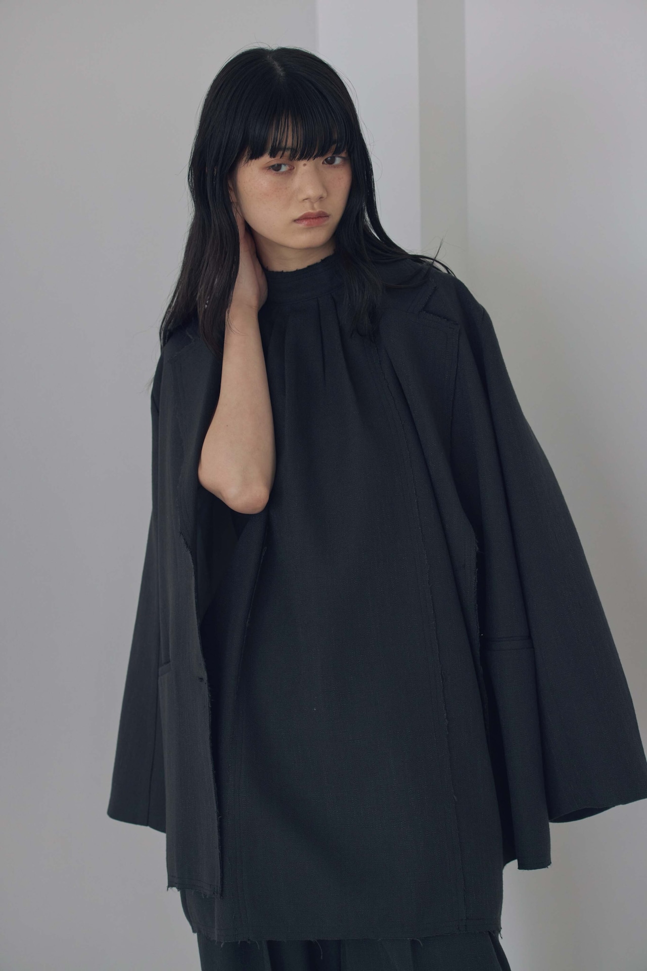 DU260514 Cut Off Design Jacket 【set up可】