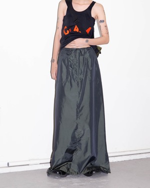 1990s nylon cargo skirt