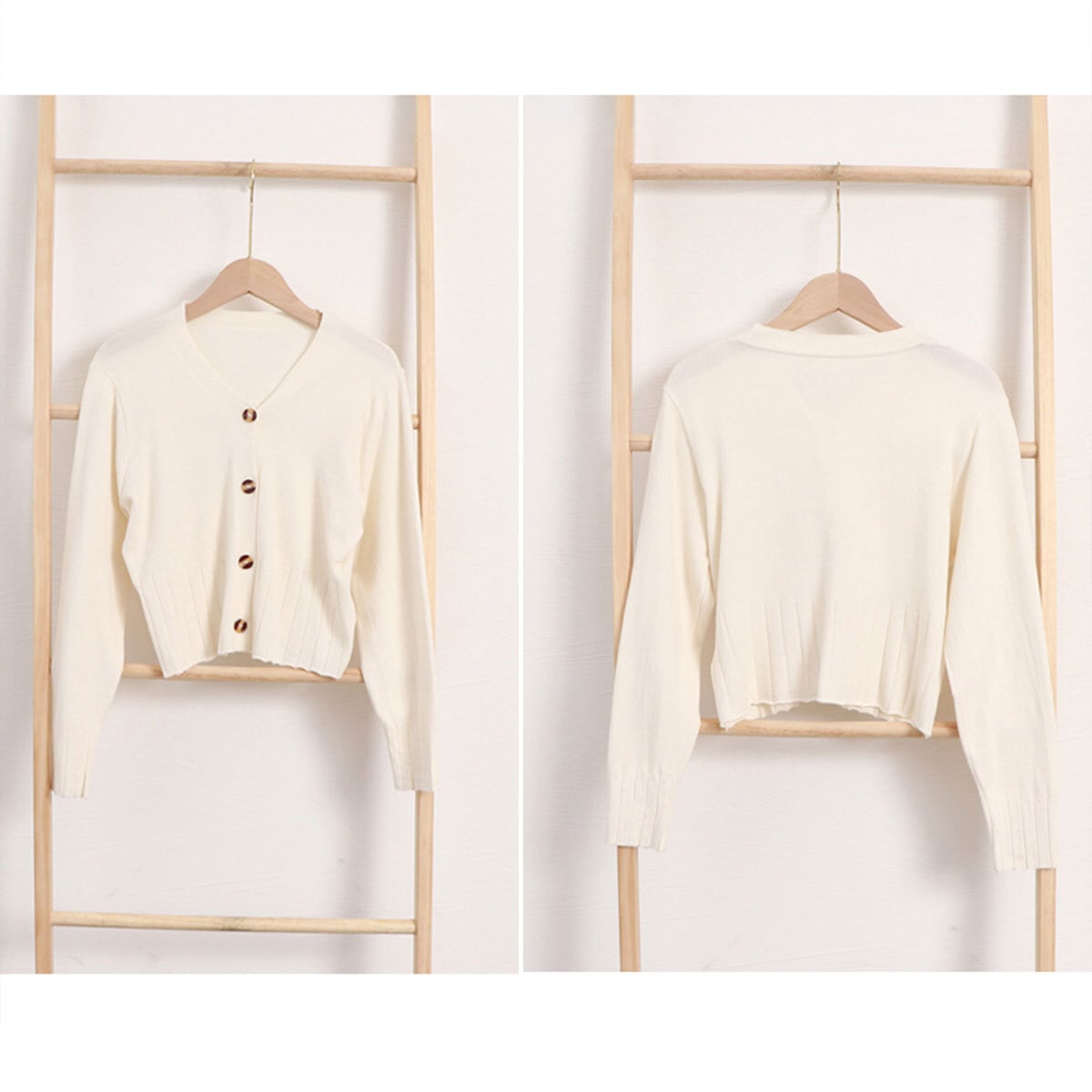 ショート丈 ニット カーディガン 長袖 レディース 春秋 韓国 アウター トップス きれいめ 大人 カジュアル おしゃれ Vネック 薄手 羽織り 大人可愛い 大人女子