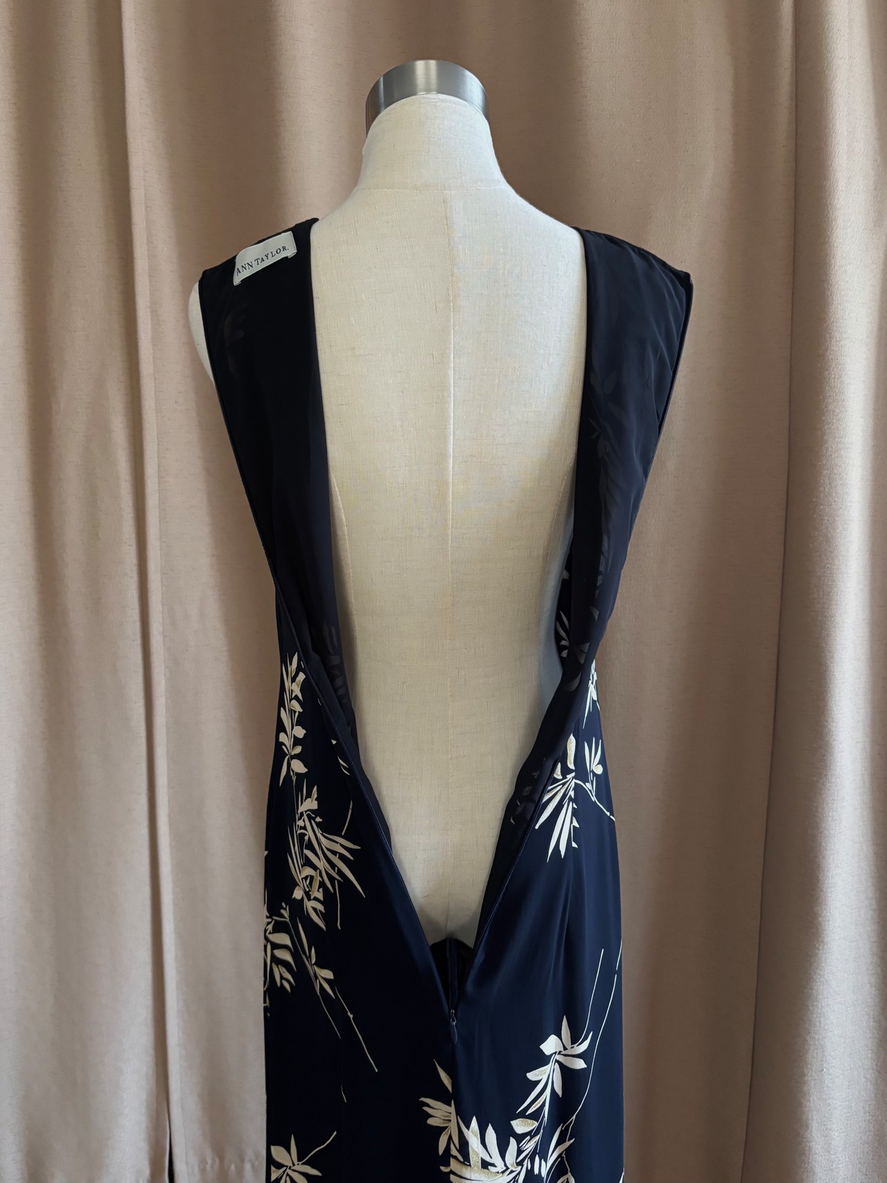 minimal modern navy sheer dress-5259-6
