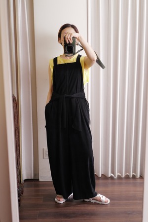 corduroy overalls black