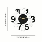 静かな時計 大型モダンメタルウォールクロック 壁掛け時計 寝室 サイレント