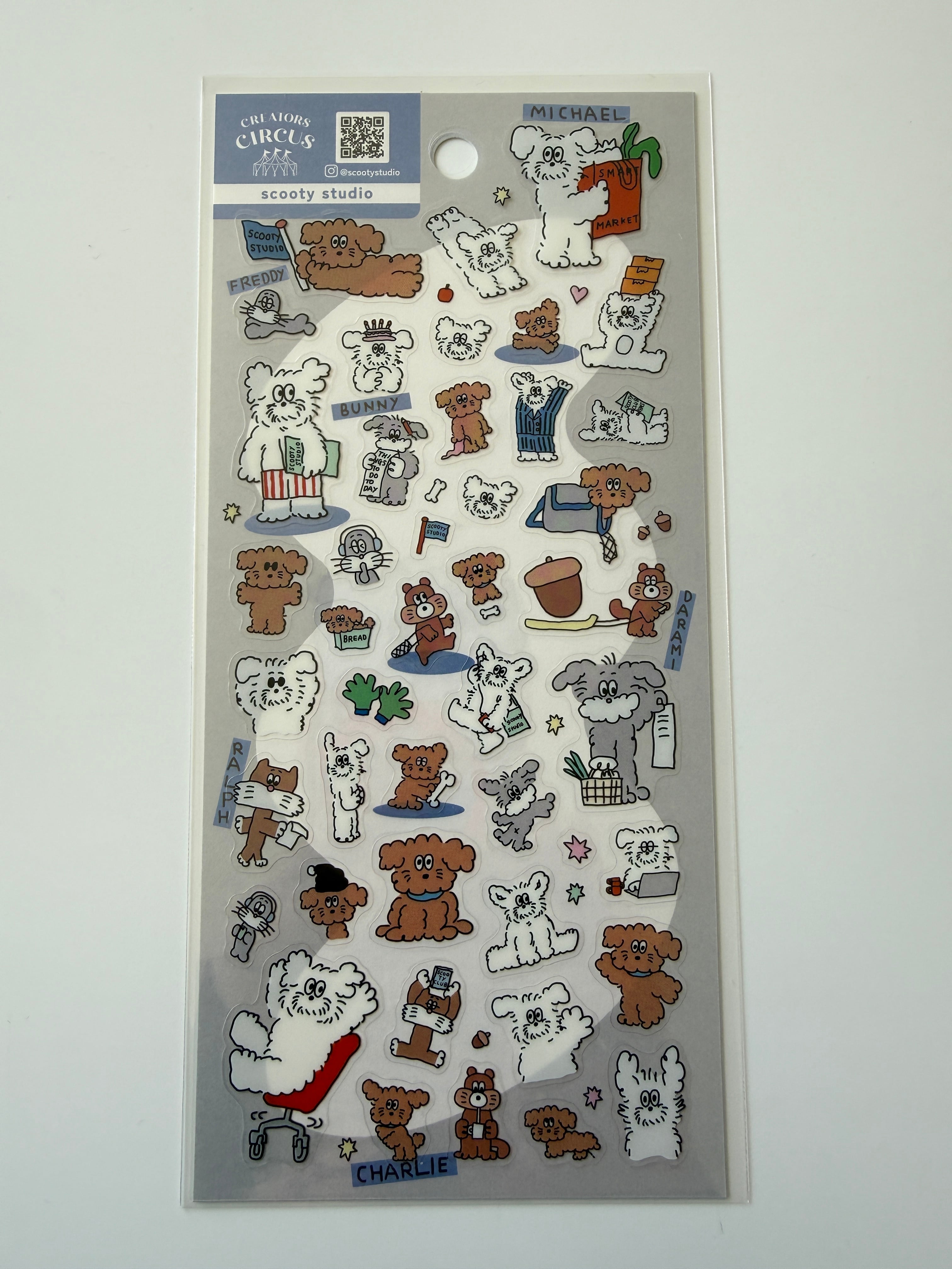 CREATORS CIRCUS 透明シール scooty studio