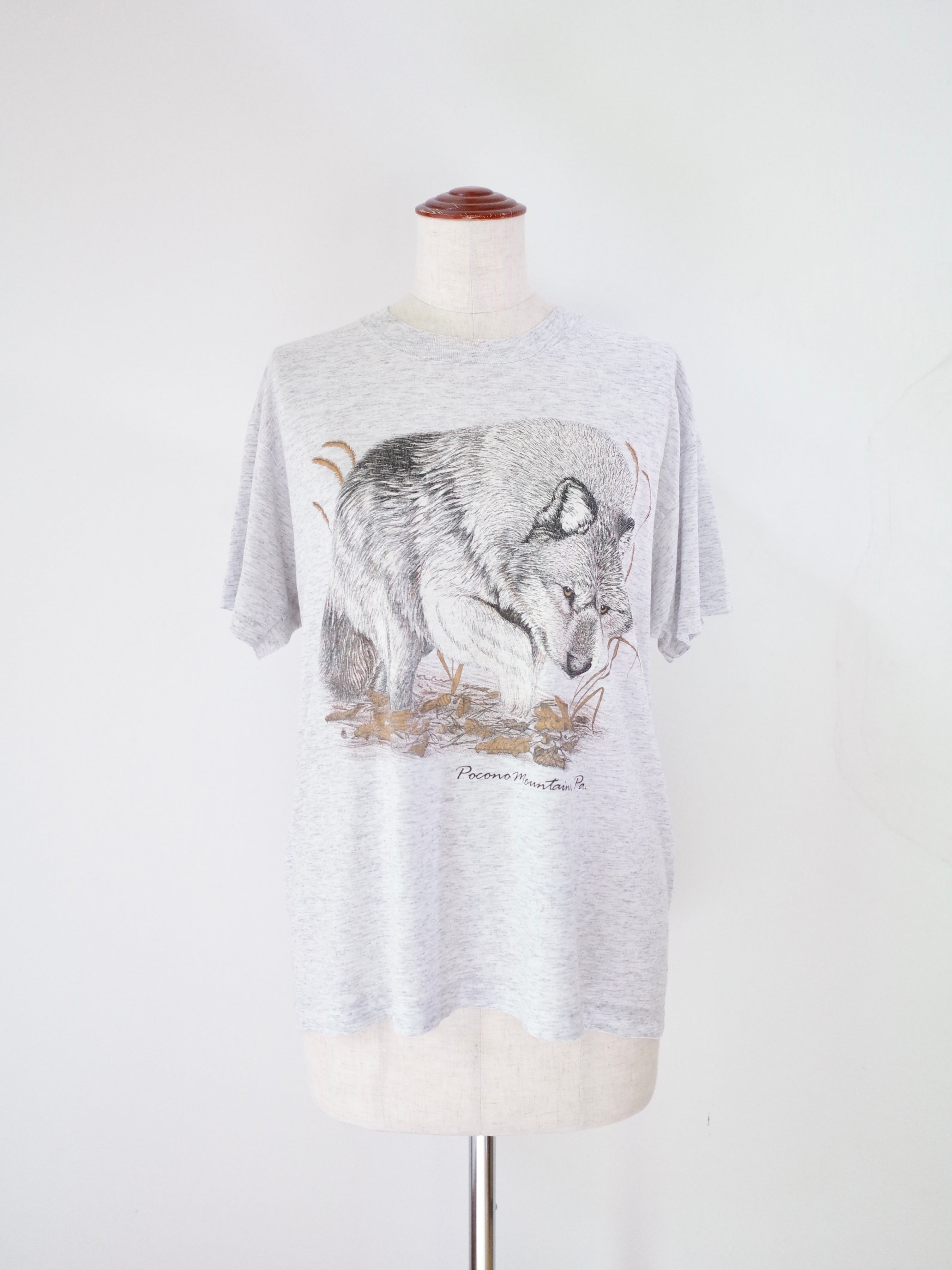 80-90s Wolf Print T-Shirt