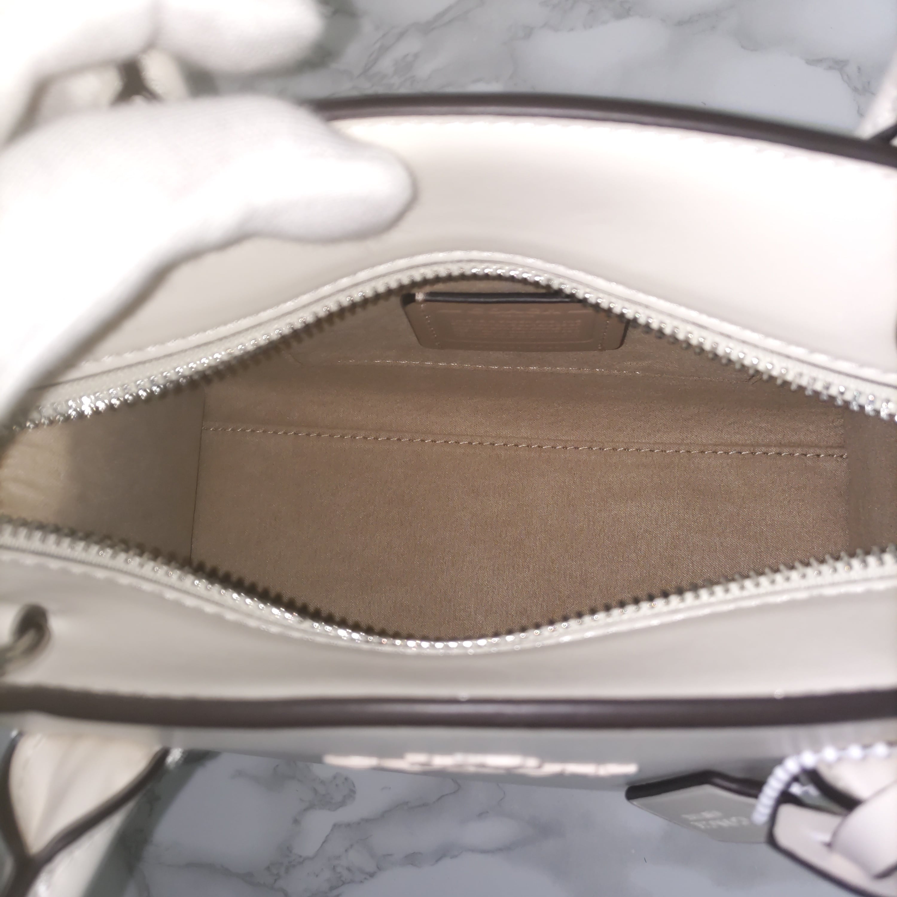 COACH コーチ アンドレア キャリーオール ショルダーバッグ ホワイト