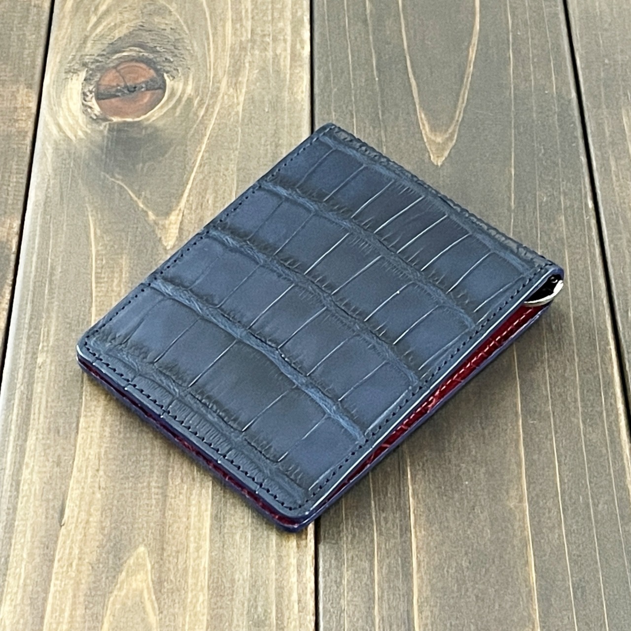 アリゲーター 無双 マネークリップ ダークナイト × ディープレッド