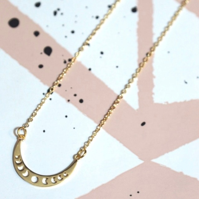 Wanderlust Factory Moon Phases necklace