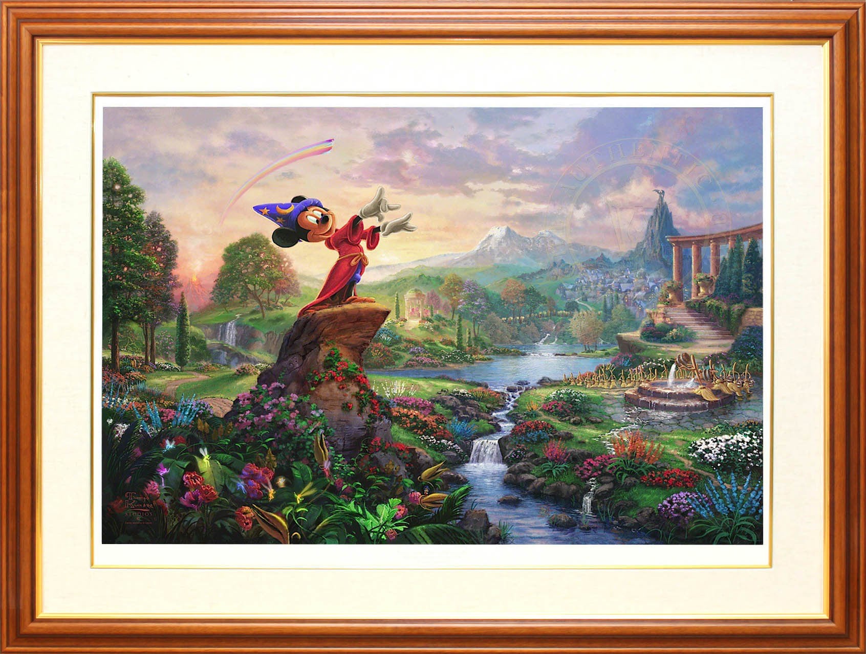 ディズニー絵画「ミッキーマウス/ファンタジア」作品証明書 展示用  