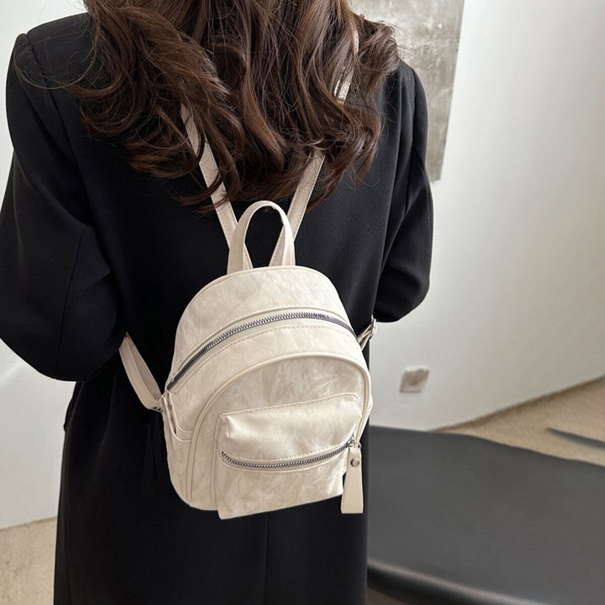 ミニリュック PUレザー レディース 韓国 小さめ 軽量 大人 かわいい リュック おしゃれ カジュアル 通勤 通学 マーブル柄 ミニバッグ 大人可愛い 大人女子