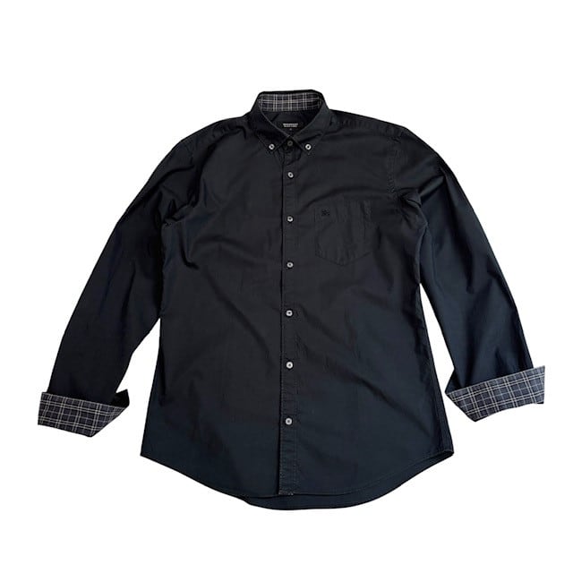 中古 バーバリーブラックレーベル BURBERRY BLACKLABEL 長袖 ボタン