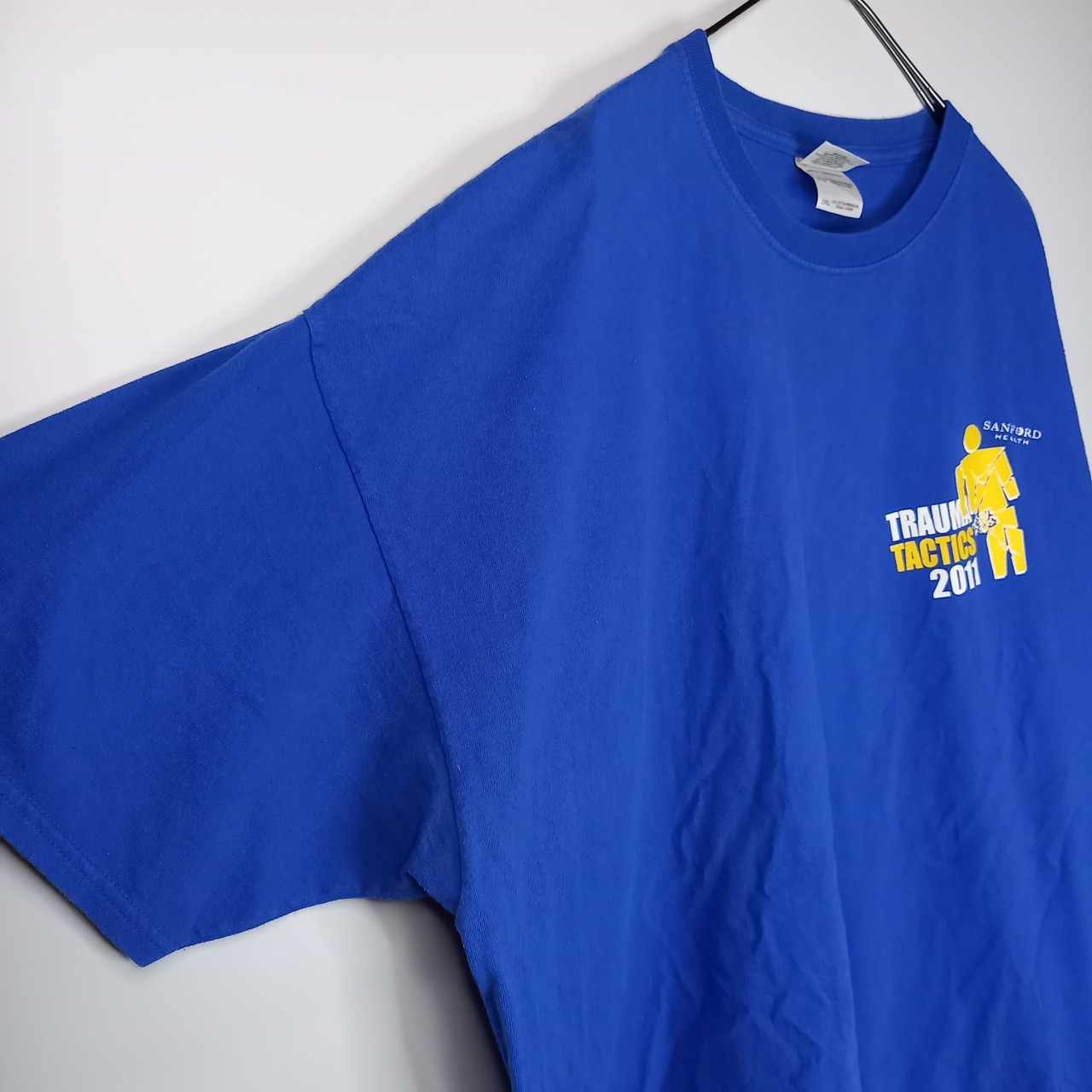 ギルダン　クルーネック　プリントTシャツ　半袖　企業ロゴ　ヘビーコットン　2XL