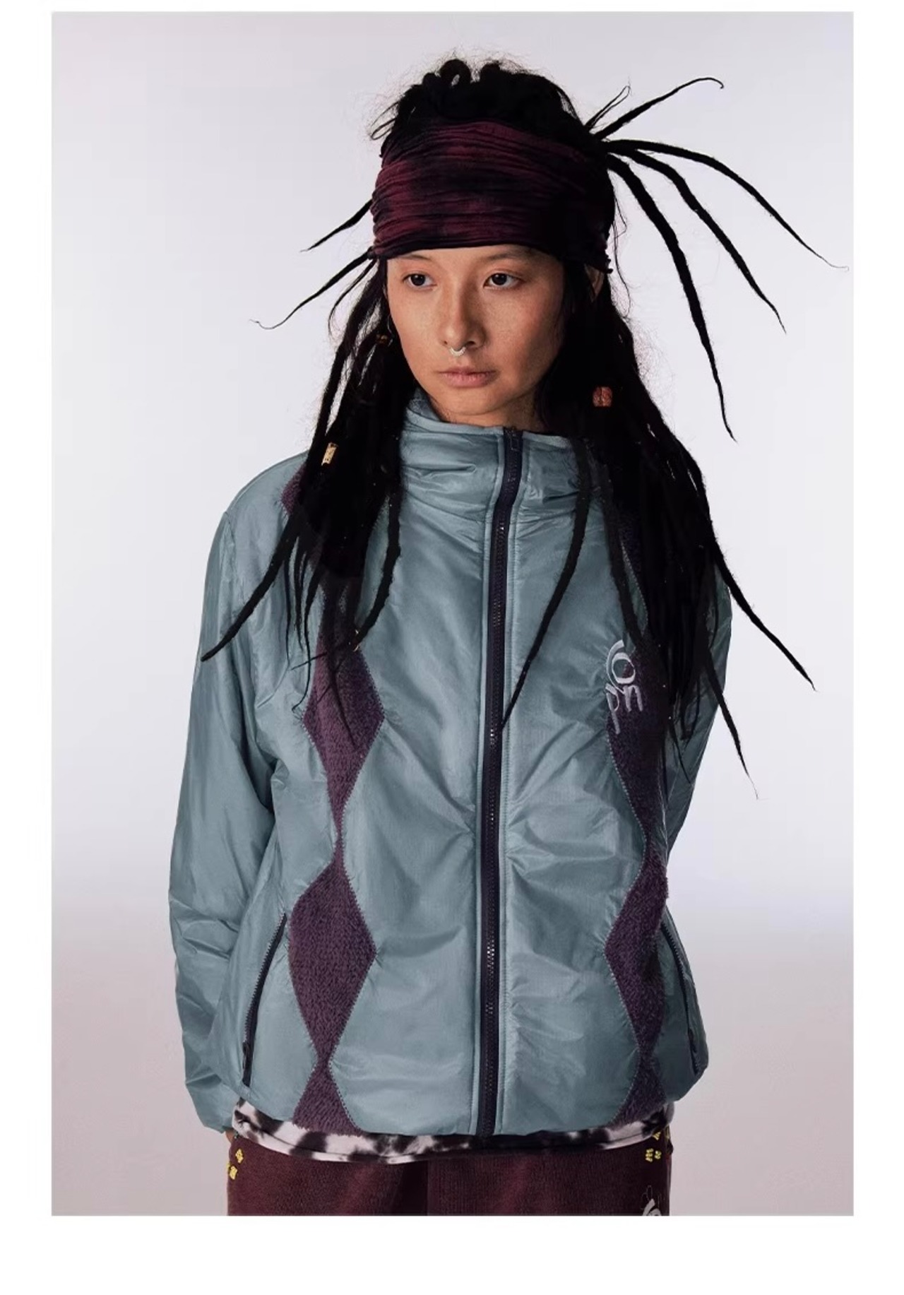 CONP Semi-sheer Diamond Quilted Jacket