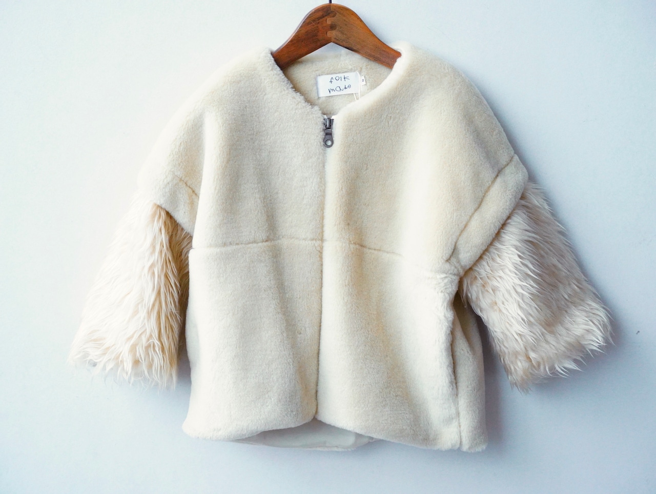 boa removable coat（F22AW-024） / コート / ivory / 110 -140 ｛ folk made 22AW ｝