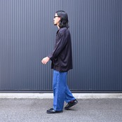 INTÉRIM / HYPER BIG RAYON LINEN SHIRTS JACKET style