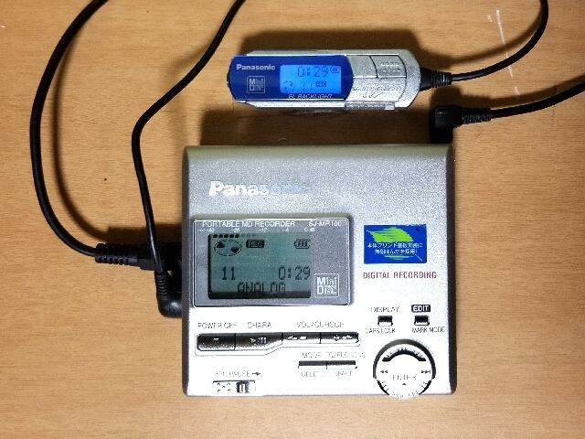 MDポータブルレコーダー Panasonic SJ-MR100 非MDLP 完動品
