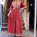 Vintage indian cotton dress／ヴィンテージ インド綿ドレス