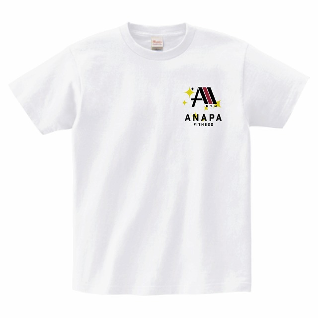 ANAPA  A -logo-back print  T-shirt (unisex)【white】