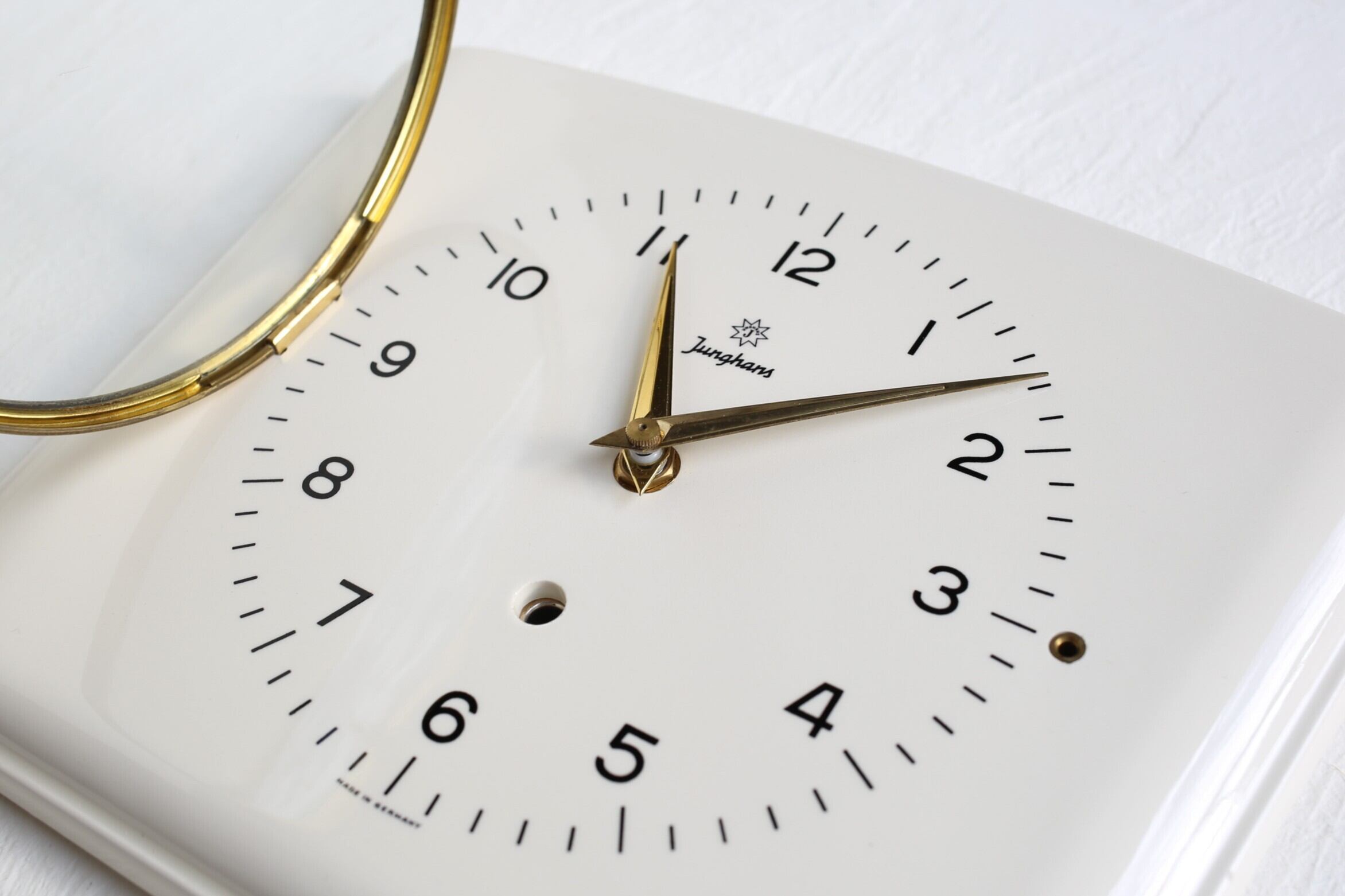 ドイツ アンティーク ヴィンテージ Junghans ユンハンス 陶器 掛時計