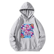 Unisex Front & Back Printing Cotton Hoodie 4605