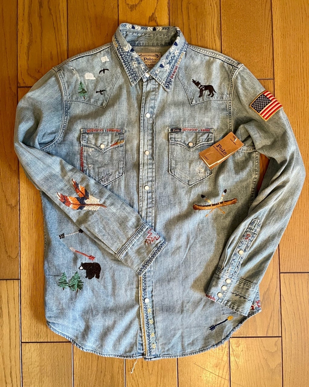 新品未使用タグ付き　Levi's  リーバイス　デニムコート　ウエスタン　刺繍