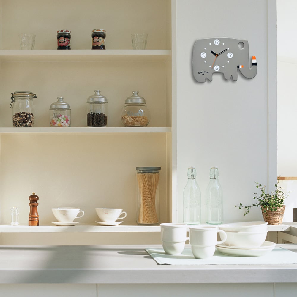 絵本作家 五味太郎 オリジナル時計「ゾウ・グレイ」 | 五味太郎