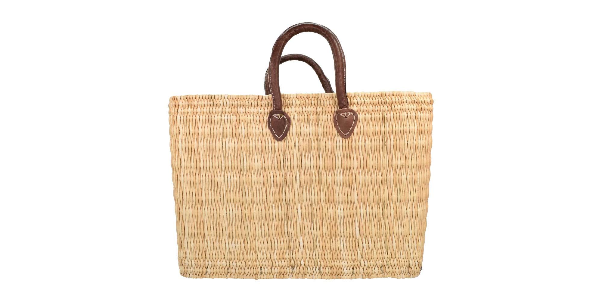 ストロー編みかご バスケット 角形Lサイズ