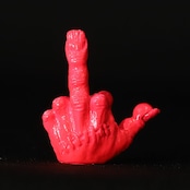 FXXK! HANDSIGN VALVE CAP /蛍光ピンク